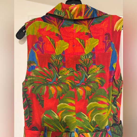 FARM Rio Red and Green Women’s Mini Dress with Tropical Print - Picture 8 of 8